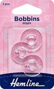 Plastic Bobbins, Pfaff, 3 pack 